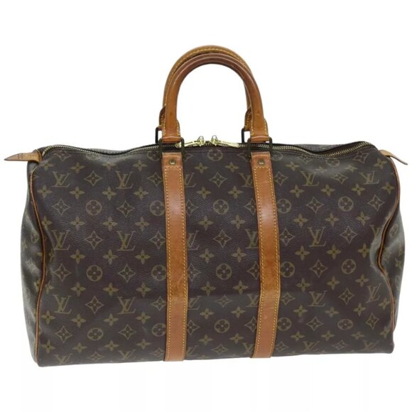 LOUIS VUITTON Monogram Keepall 45 Boston Bag M41428 LV Auth 74370 - Picture 2 of 16